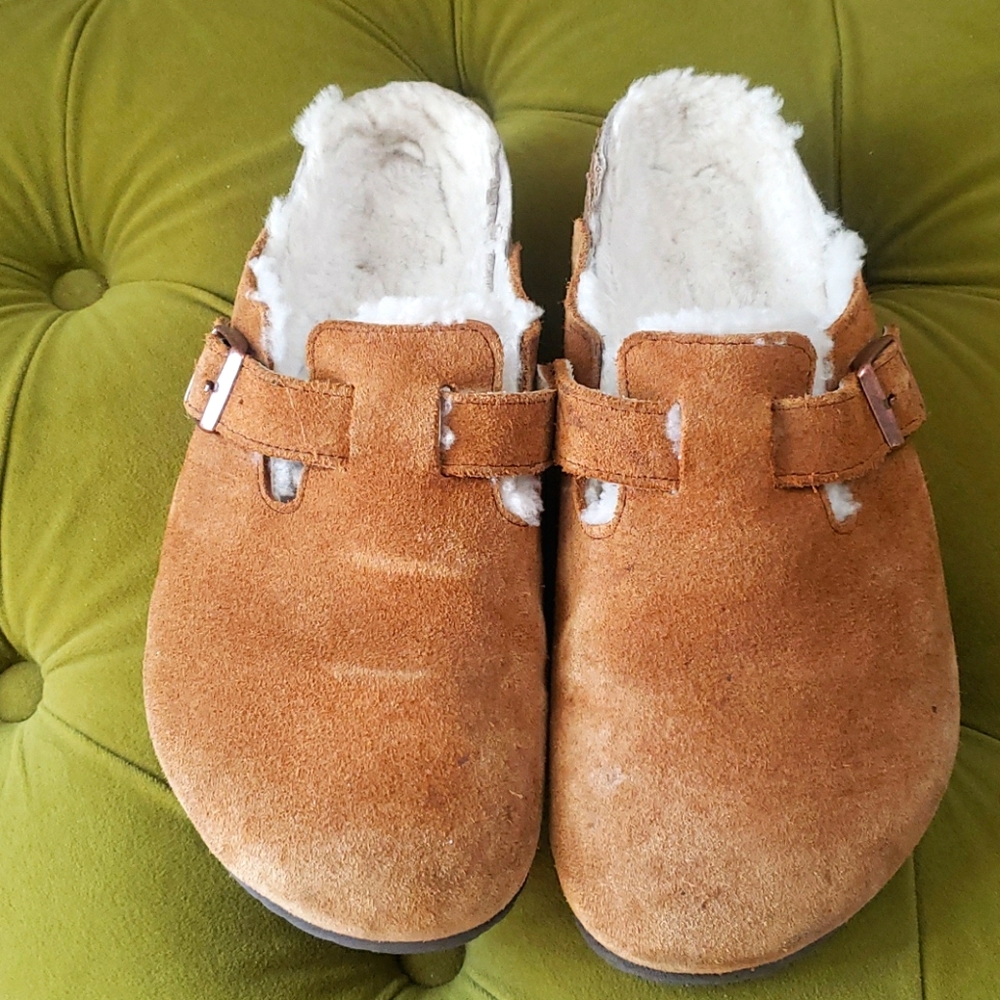 Boston shearling clog